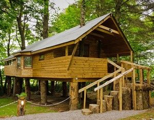 Constructii de CABANE de VANATOARE din LEMN Masiv pt Agrement